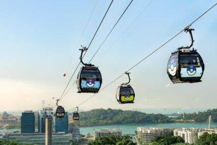 Melihat Kota Singapura dari Ketinggian Menggunakan Cable Car